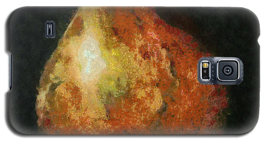 Pear Galaxy S5 Case featuring the painting One pear by Dragica Micki Fortuna