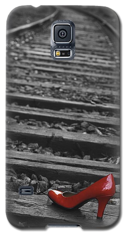 Red Woman's Shoe Galaxy S5 Case featuring the photograph One Red Shoe by Patrice Zinck