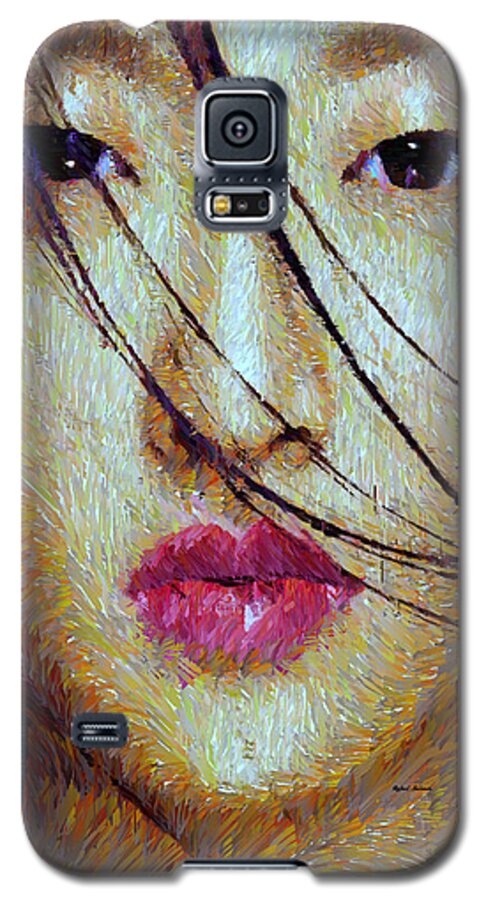 Rafael Salazar Galaxy S5 Case featuring the mixed media Oriental Expression 0701 by Rafael Salazar