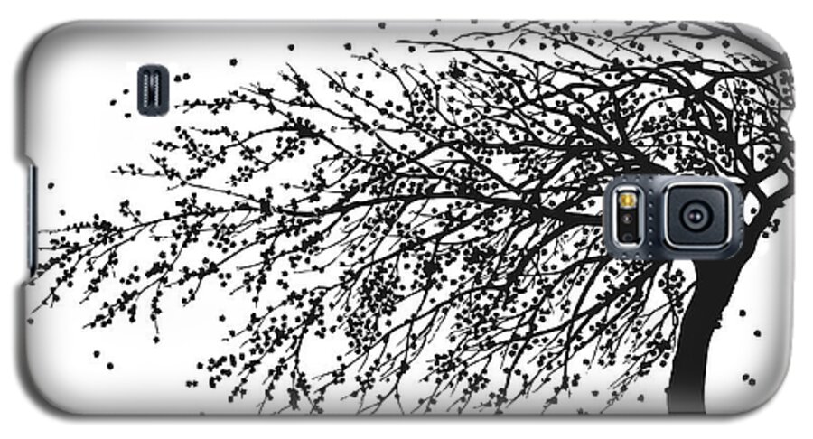 Foliage Galaxy S5 Case featuring the mixed media Oriental Foliage by Gina Dsgn