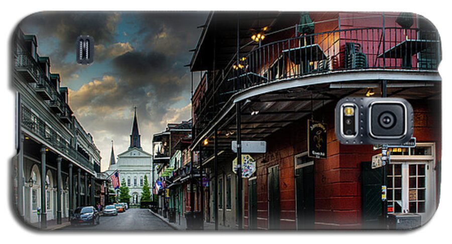 Fine Art New Orleans Galaxy S5 Case featuring the photograph Orleans Street To St Louis Cathedral by Greg and Chrystal Mimbs
