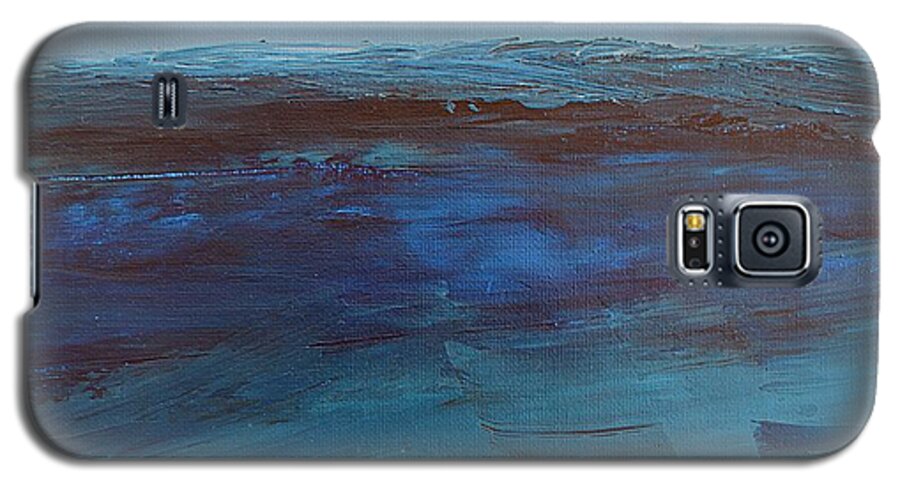 Ocean Galaxy S5 Case featuring the painting Pacific Blue by Norma Duch