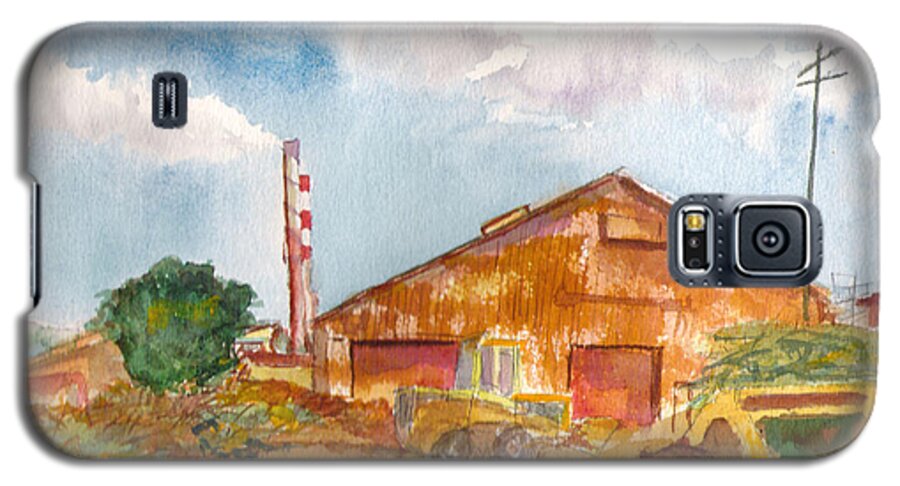 Sugar Galaxy S5 Case featuring the painting Paia Mill 3 by Eric Samuelson