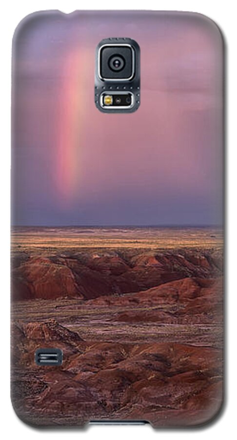 Petrified Forest Galaxy S5 Case featuring the photograph Painted Desert Rainbow by Melany Sarafis