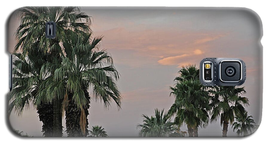 Palm Galaxy S5 Case featuring the photograph Palm Desert Sunset by Carol Eliassen