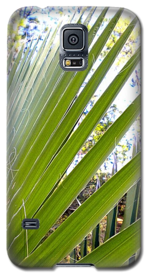 Tropical Galaxy S5 Case featuring the painting Palmetto 1 by Renate Wesley