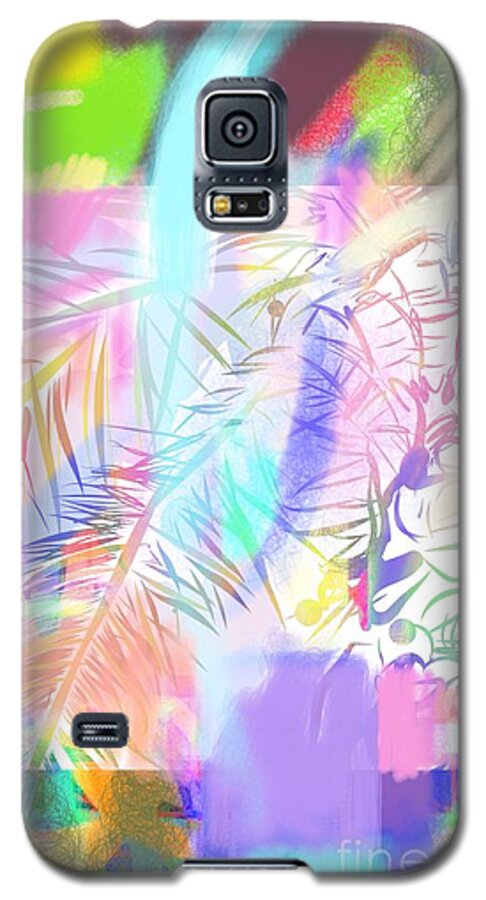Palms Galaxy S5 Case featuring the digital art Palms by Joe Roache