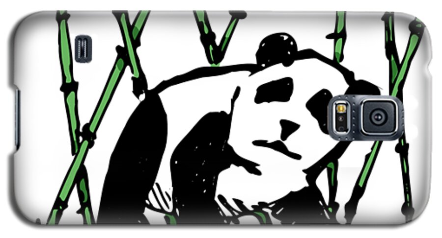Panda Galaxy S5 Case featuring the digital art Panda by Piotr Dulski