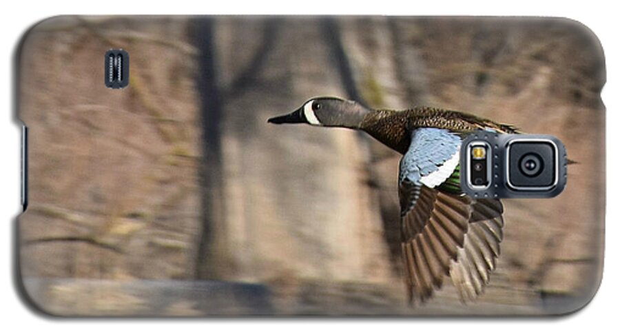 Panning For Teal Galaxy S5 Case featuring the photograph Panning For Teal by Kathy M Krause
