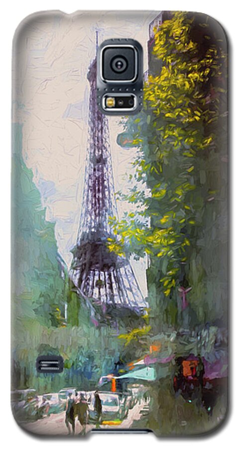 Paris Galaxy S5 Case featuring the photograph Paris Street by John Rivera