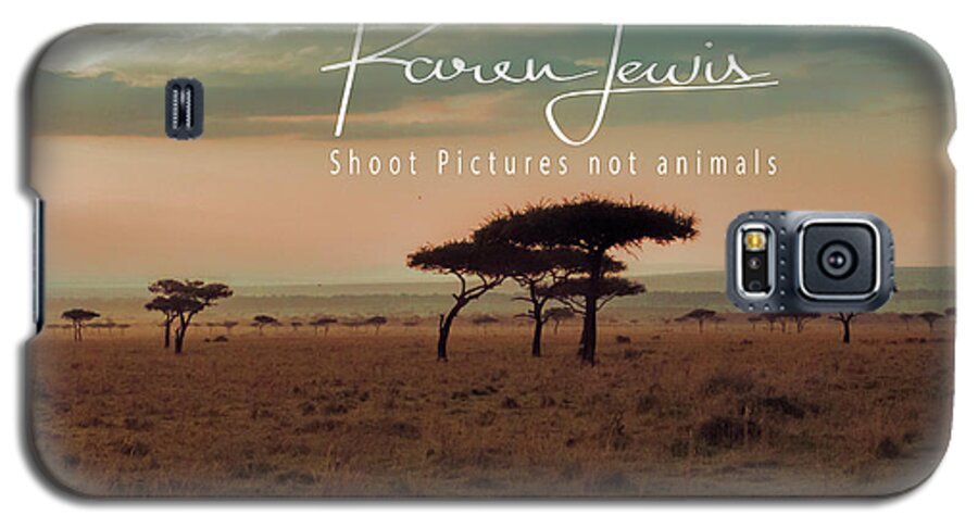 Masai Mara Galaxy S5 Case featuring the photograph Pastel Dawn on the Mara by Karen Lewis