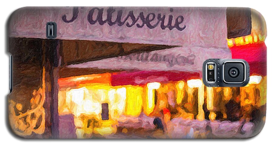 Patisserie Galaxy S5 Case featuring the digital art Patisserie - Paris Art Print by Melanie Alexandra Price