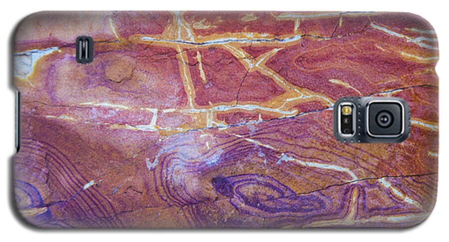 Patterns Galaxy S5 Case featuring the photograph Patterns in Rock 6 by Kathy Adams Clark