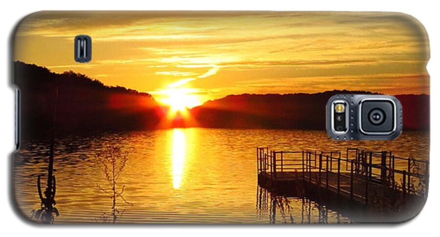 Lake Galaxy S5 Case featuring the photograph Peace Be Still by Lori Frisch