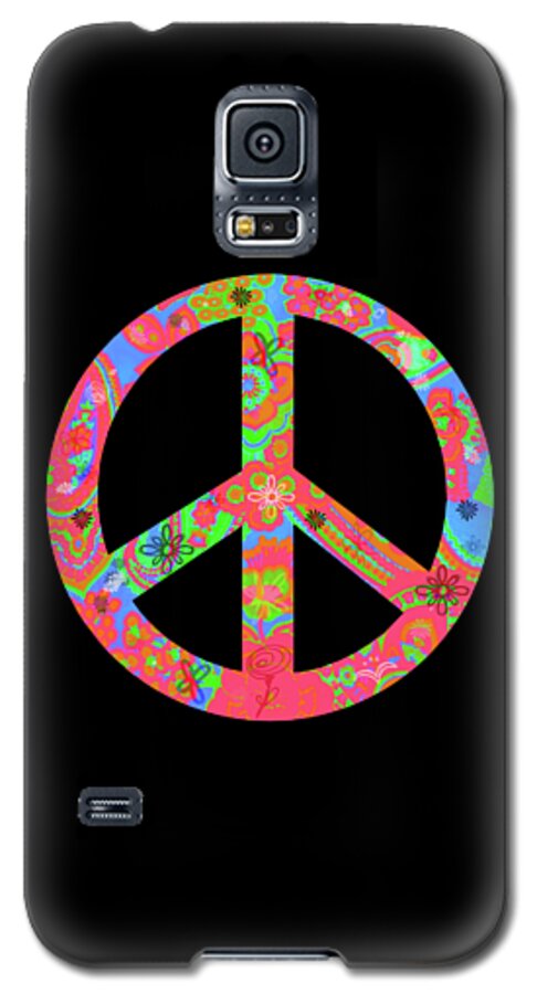 Flower Galaxy S5 Case featuring the digital art Peace by Linda Lees