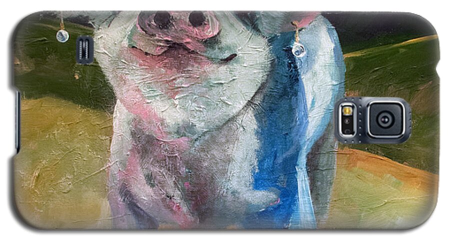 Pig Galaxy S5 Case featuring the painting Pearl by Sean Parnell