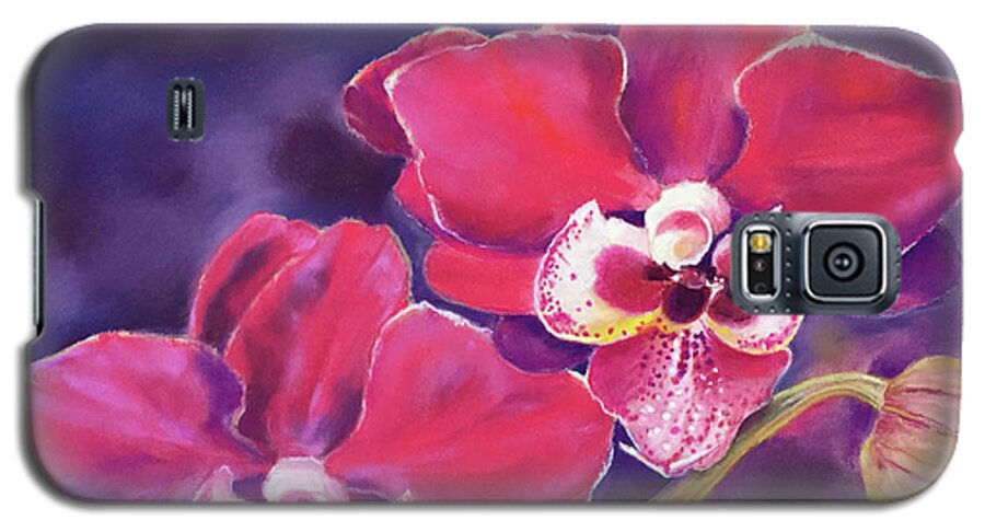 Phalaenopsis Orchid Galaxy S5 Case featuring the painting Phalaenopsis Orchid by Hilda Vandergriff