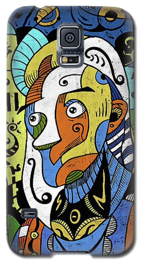 Philosopher Galaxy S5 Case featuring the digital art Philosopher by Sotuland Art