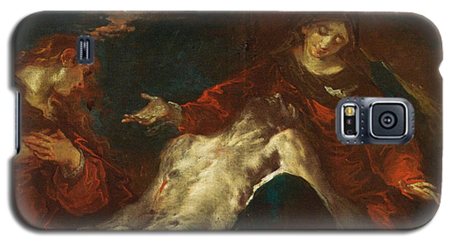 Giuseppe Bazzani Galaxy S5 Case featuring the painting Pieta with Mary Magdalene by Giuseppe Bazzani