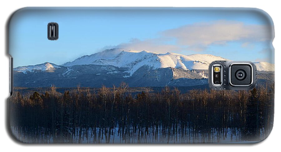 Snow Galaxy S5 Case featuring the photograph Pikes Peak from CR511 Divide CO by Margarethe Binkley