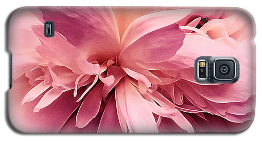 Flower Galaxy S5 Case featuring the photograph Pink Ballet Powder Puff by Darlene Kwiatkowski
