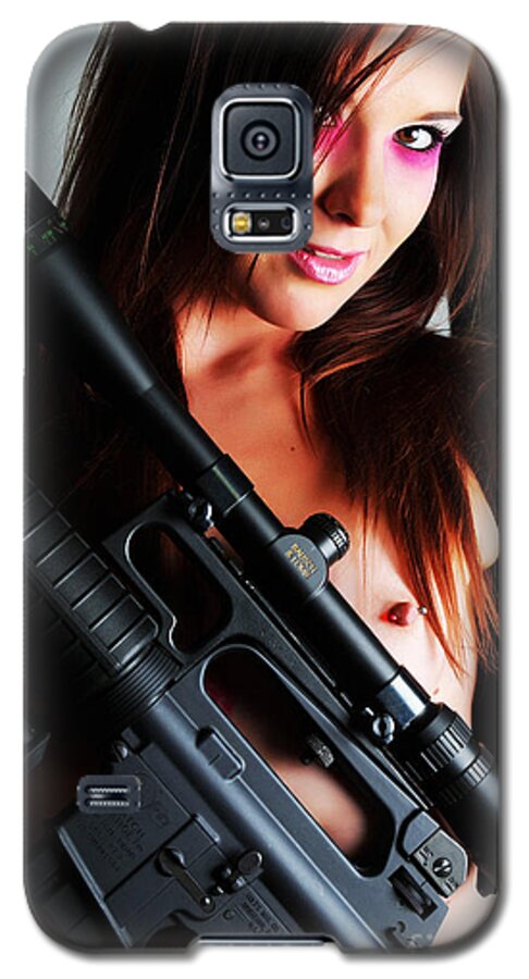Artistic Photographs Galaxy S5 Case featuring the photograph Pink Sniper by Robert WK Clark