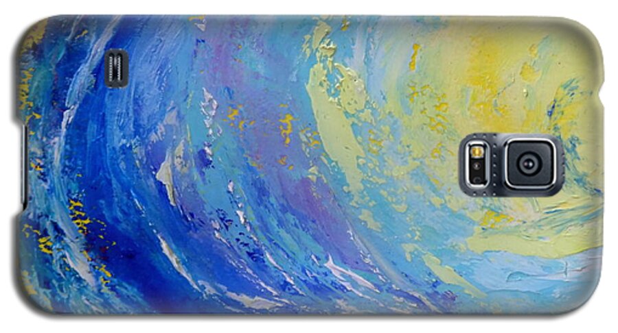 Surf Galaxy S5 Case featuring the painting Pipeline by Fred Wilson