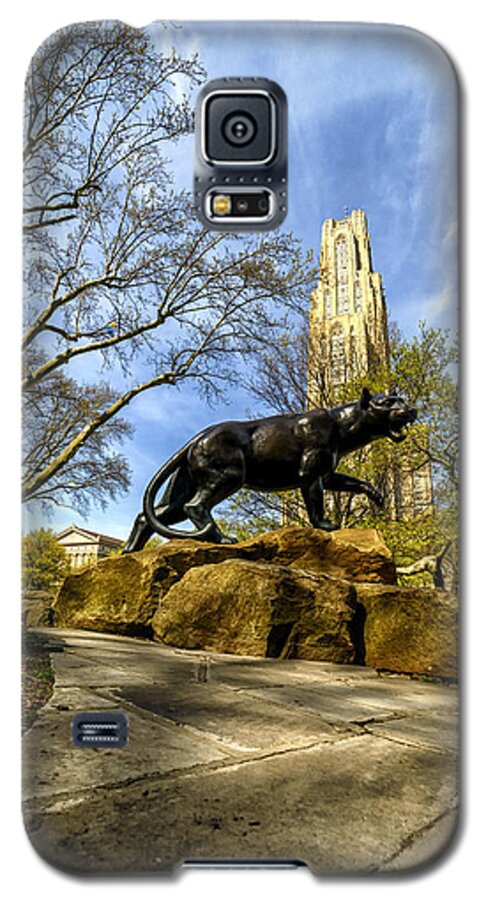 Cathedral Of Learning Galaxy S5 Case featuring the photograph Pitt Panther Cathedral of Learning by Thomas R Fletcher