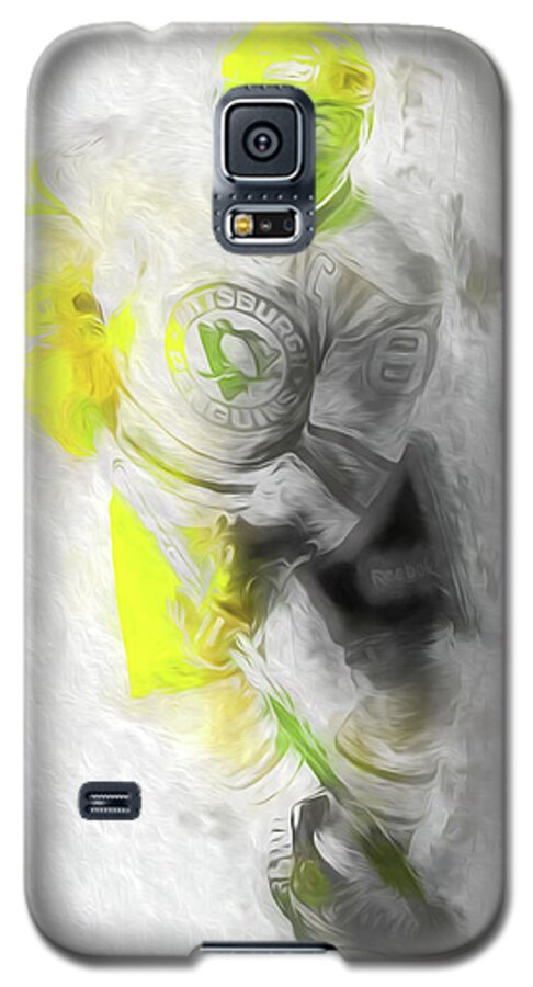 Hockey Galaxy S5 Case featuring the photograph Pittsburgh Penguins NHL Sidney Crosby Painting Fantasy by David Haskett II