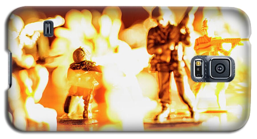 Toy Galaxy S5 Case featuring the photograph Plastic army men 1 by Micah May