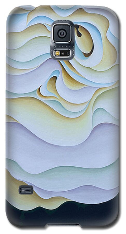 Zen Galaxy S5 Case featuring the painting PondeRose by Amy Ferrari