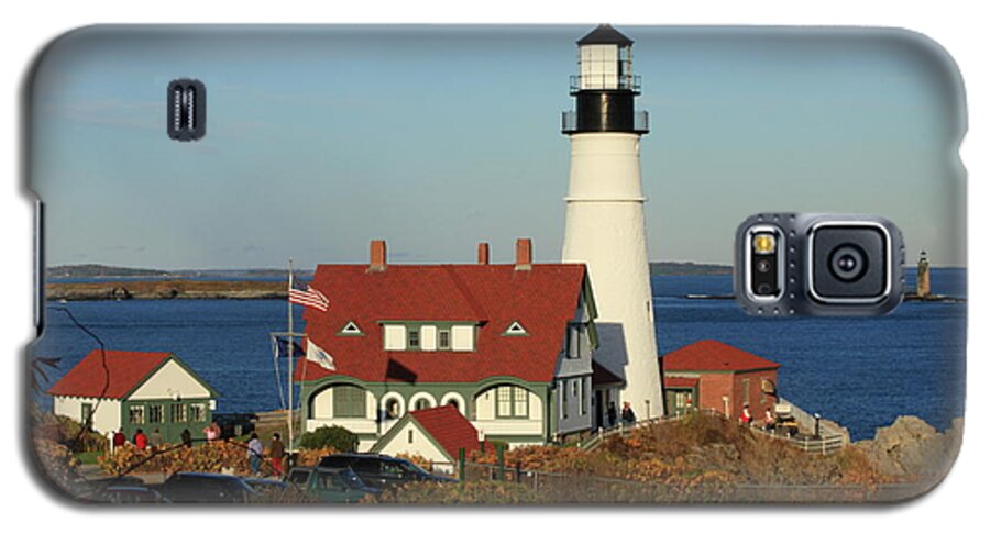 Coastal Galaxy S5 Case featuring the photograph Portland Head Lighthouse 2 by Lou Ford