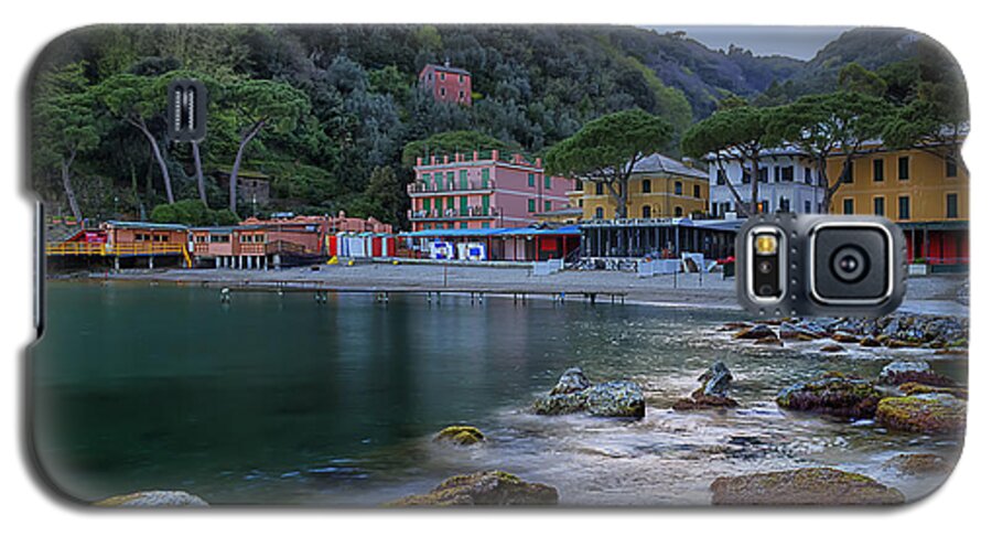 Portofino Galaxy S5 Case featuring the photograph Portofino Mills Valley With Paraggi Bay And Beach by Enrico Pelos