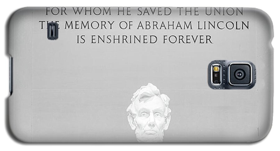 Lincoln Galaxy S5 Case featuring the photograph President Lincoln by Stewart Helberg