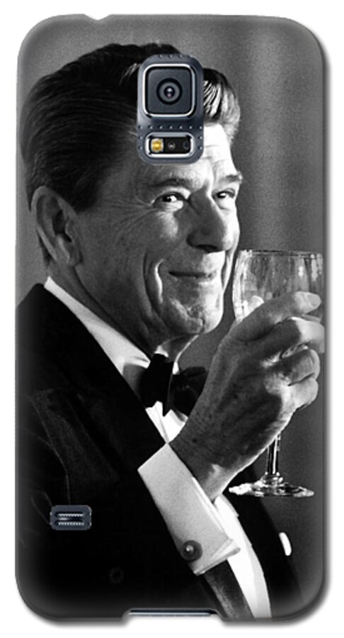 Ronald Reagan Galaxy S5 Case featuring the painting President Reagan Making A Toast by War Is Hell Store