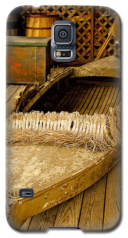 Boat Galaxy S5 Case featuring the photograph Primitive Duck Skiff by Kristia Adams