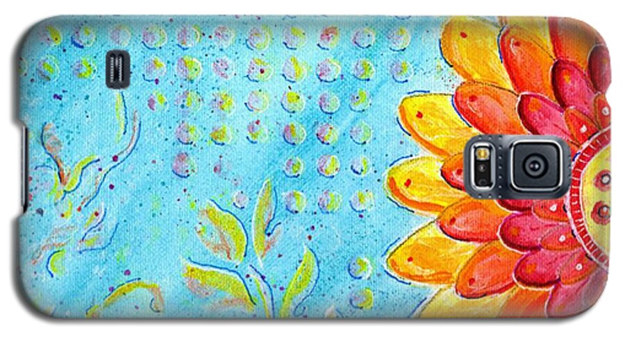 Radiance Galaxy S5 Case featuring the painting Radiance of Christina by Desiree Paquette