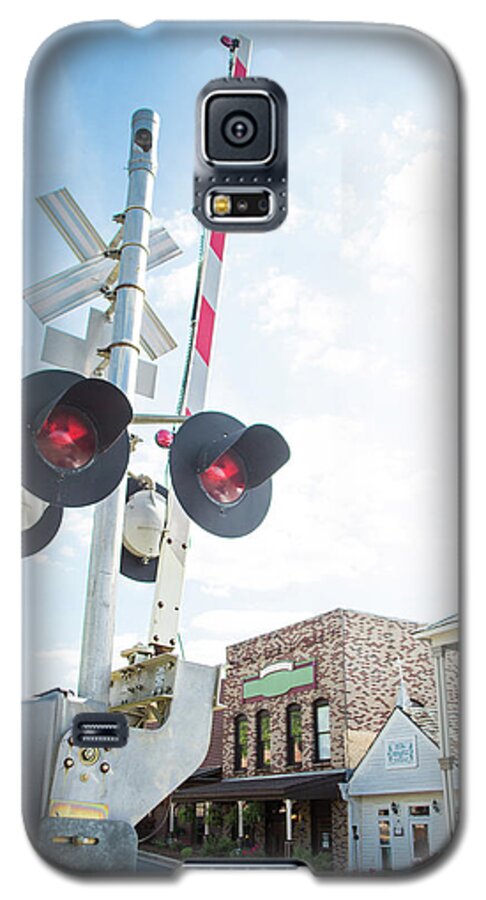 Color Galaxy S5 Case featuring the photograph Railroad Lights in Old Town Helena by Parker Cunningham