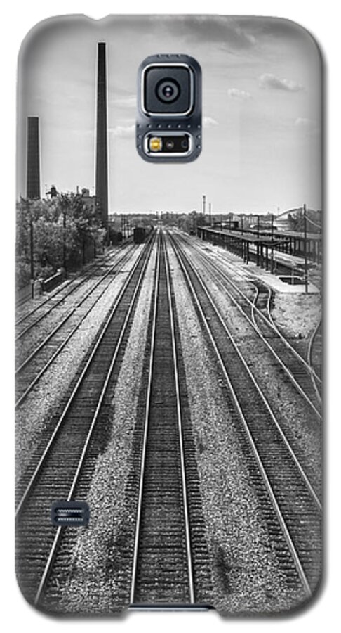Birmingham Galaxy S5 Case featuring the photograph Rails Through Birmingham by Ken Johnson