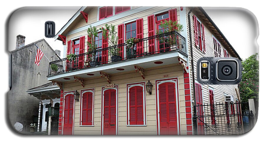 New Orleans Galaxy S5 Case featuring the photograph Red and Tan House by Steven Spak