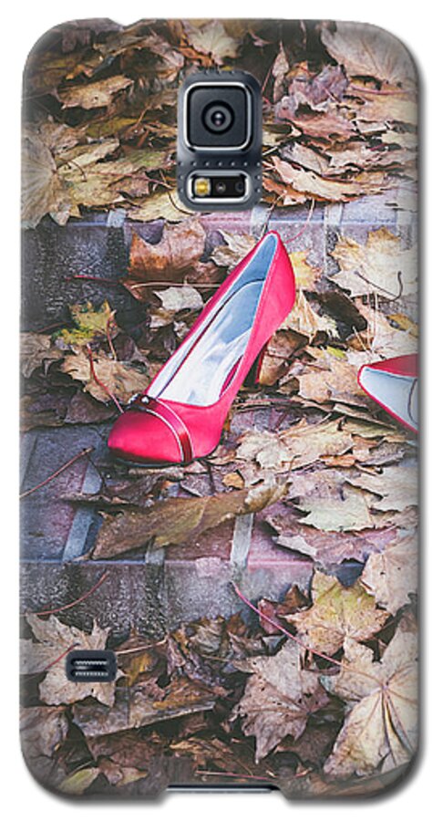 Accessory Galaxy S5 Case featuring the photograph Red Shoes by Maria Heyens