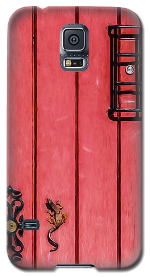David Letts Galaxy S5 Case featuring the photograph Red Speakeasy Door by David Letts
