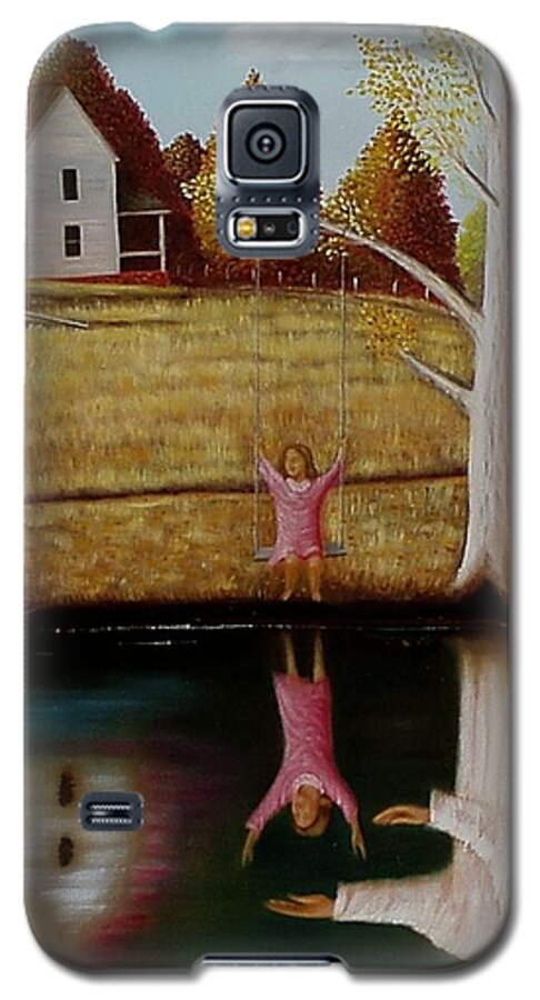 Original Sold Galaxy S5 Case featuring the painting Reflection of protection. by Gene Gregory