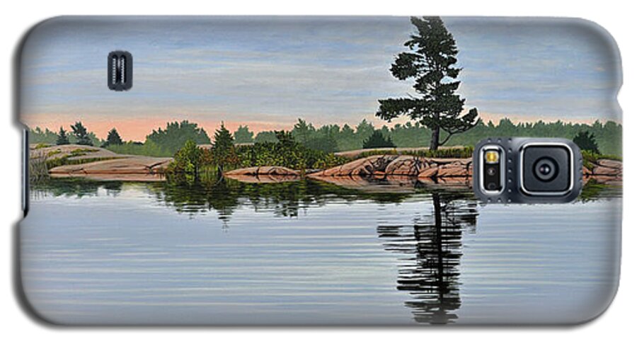 Georgian Bay Galaxy S5 Case featuring the painting Reflection on the Bay by Kenneth M Kirsch
