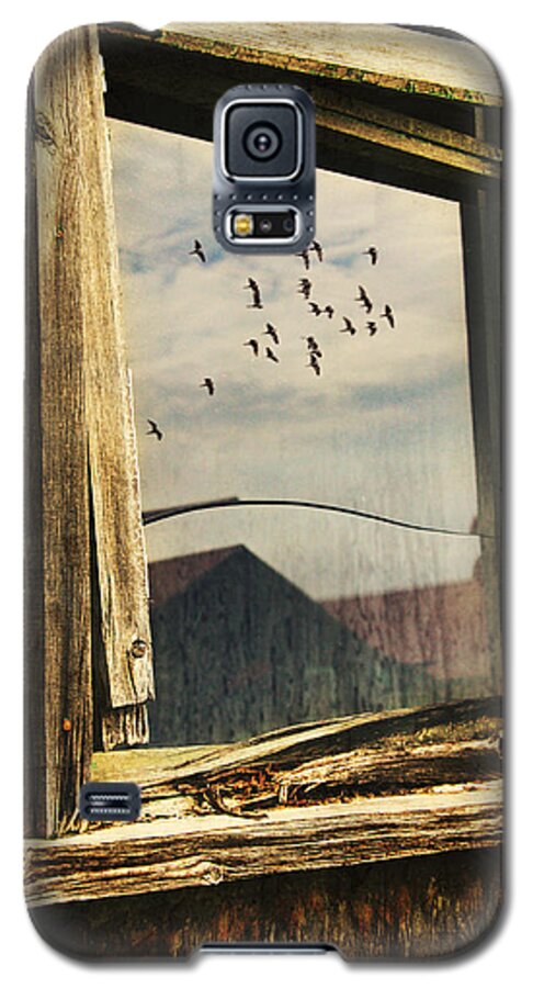 Window Galaxy S5 Case featuring the photograph Reflections by Nancy Coelho