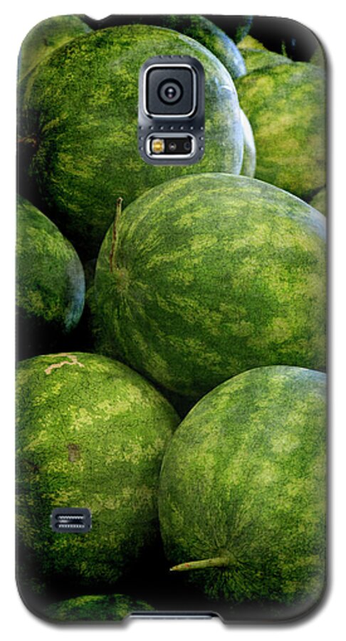 Renaissance Galaxy S5 Case featuring the photograph Renaissance Green Watermelon by Jennifer Wright