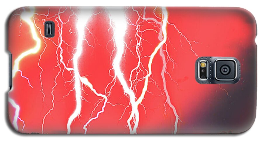 Michael Tidwell Photography Galaxy S5 Case featuring the photograph Lightning Apocalypse by Michael Tidwell
