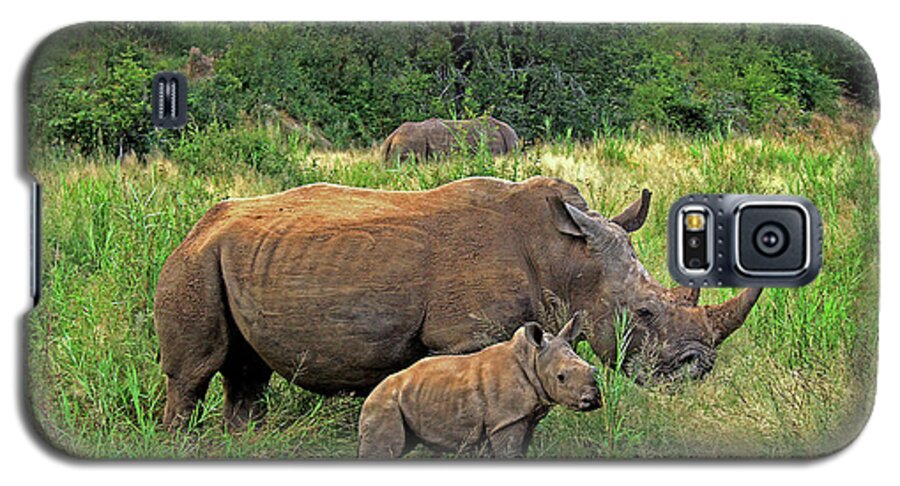 Rhinoceros Galaxy S5 Case featuring the photograph Rhinoceros by Richard Krebs