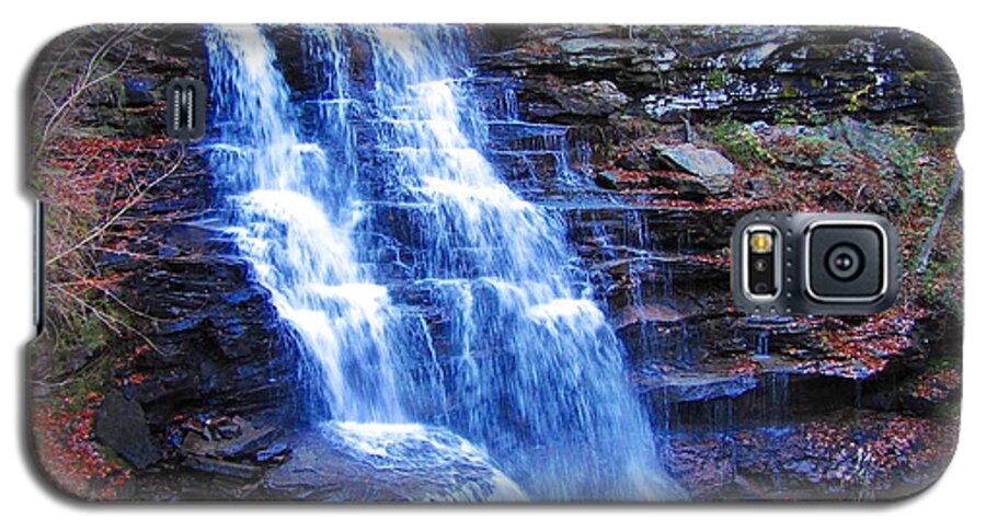 Ricketts Glen Galaxy S5 Case featuring the photograph Ricketts Glen Waterfall 3941 by David Dehner