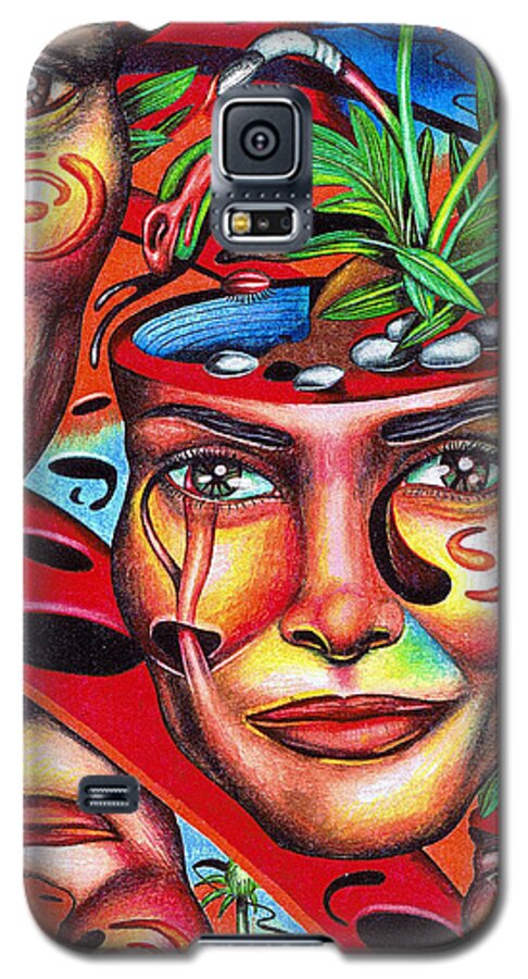 Psyche Galaxy S5 Case featuring the drawing Ripening of a Lucid Psyche by Justin Jenkins